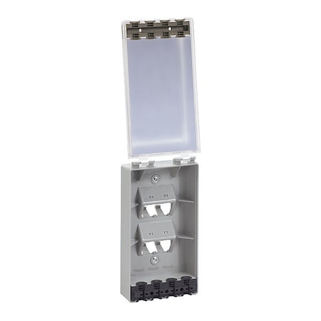 Panduit Faceplate, 4pt, Waterres, Ig, Clcvr CFPWR4CIG